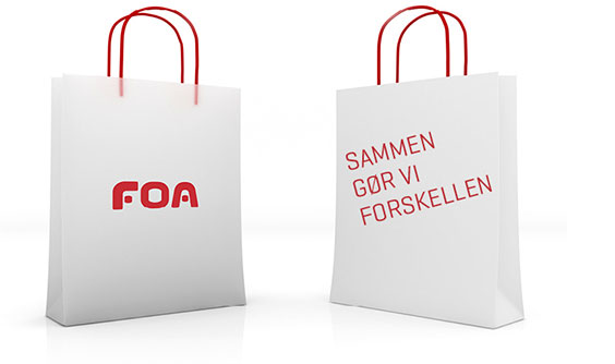 Poser med logo og slogan